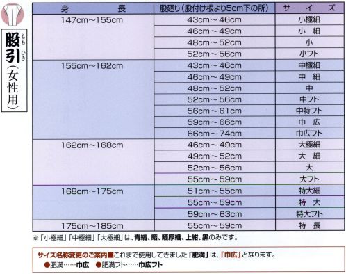 江戸一 GARA-MOMOHIKI-26 股引（柄）（女性） さくら 江戸一では、皆さまの趣向に応えるため、さまざまな色・柄を取り揃えております。私どもでは「粋さ」を生かすためには、いかに体型に合ったサイズを着ていただけるかが大事と考えております。そのため、江戸一ではきめ細かいサイズをご用意いたしております。 女性の方は「股引女性用」を 女性の方が従来の股引を着用しますと、ウエストラインはだぶつき、ヒップまわりはきゅうくつとなり、動きにも違和感が生じました。江戸一の女性用サイズなら、股上が深く、女性の体型にしなやかにフィットし、動きもなめらかであなたの粋に一段と磨きがかかります。   ※この商品はご注文後のキャンセル、返品及び他の商品との交換・サイズ交換が出来ませんのでご注意くださいませ。※なお、この商品のお支払方法は、先振込（代金引換以外）にて承り、ご入金確認後の手配となります。 サイズ／スペック